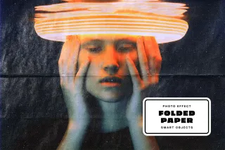 Folded Paper Photo Effect