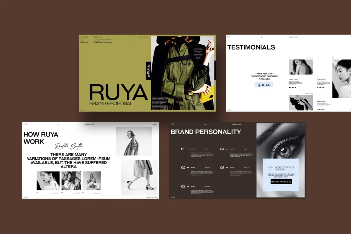 RUYA / Brand Proposal Presentation Template