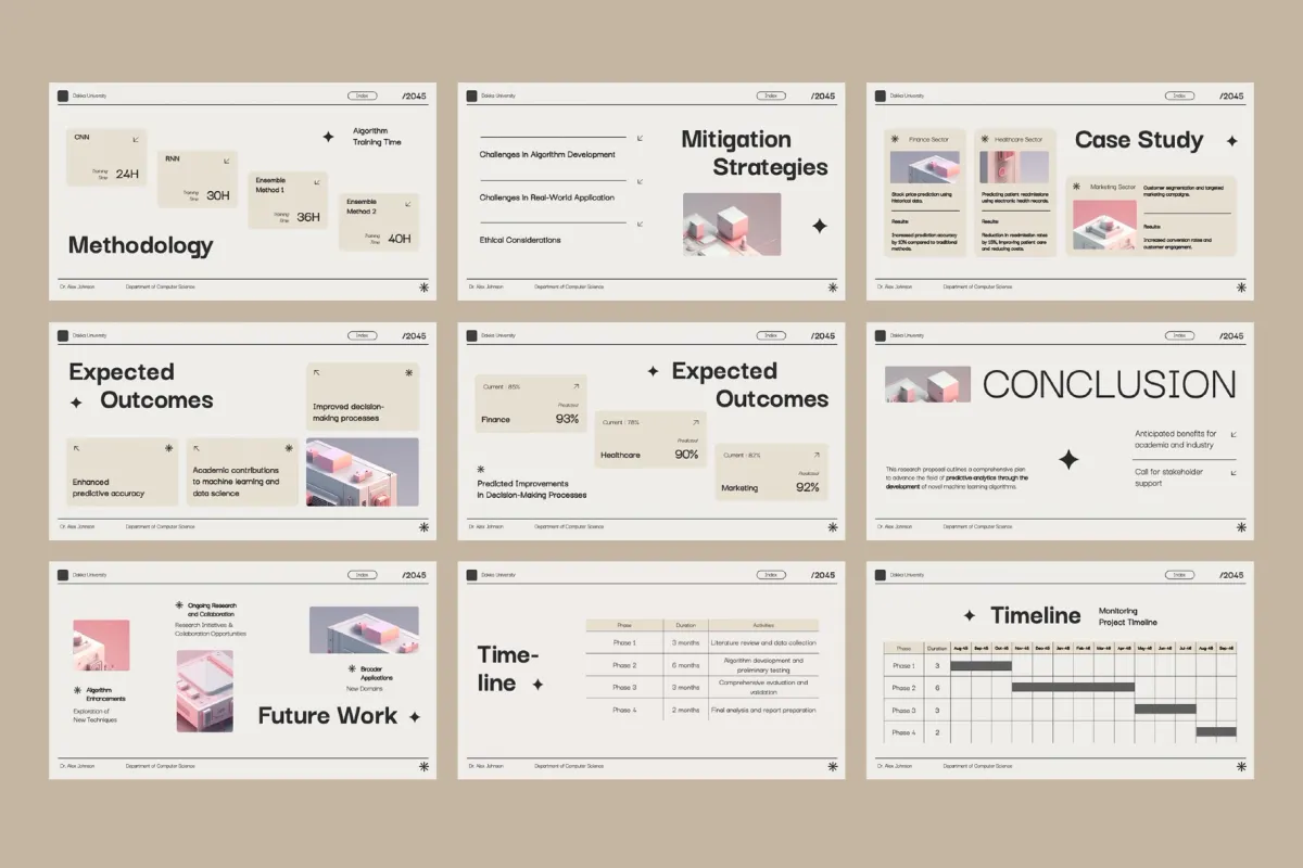 Interactive Research Proposal Powerpoint Template