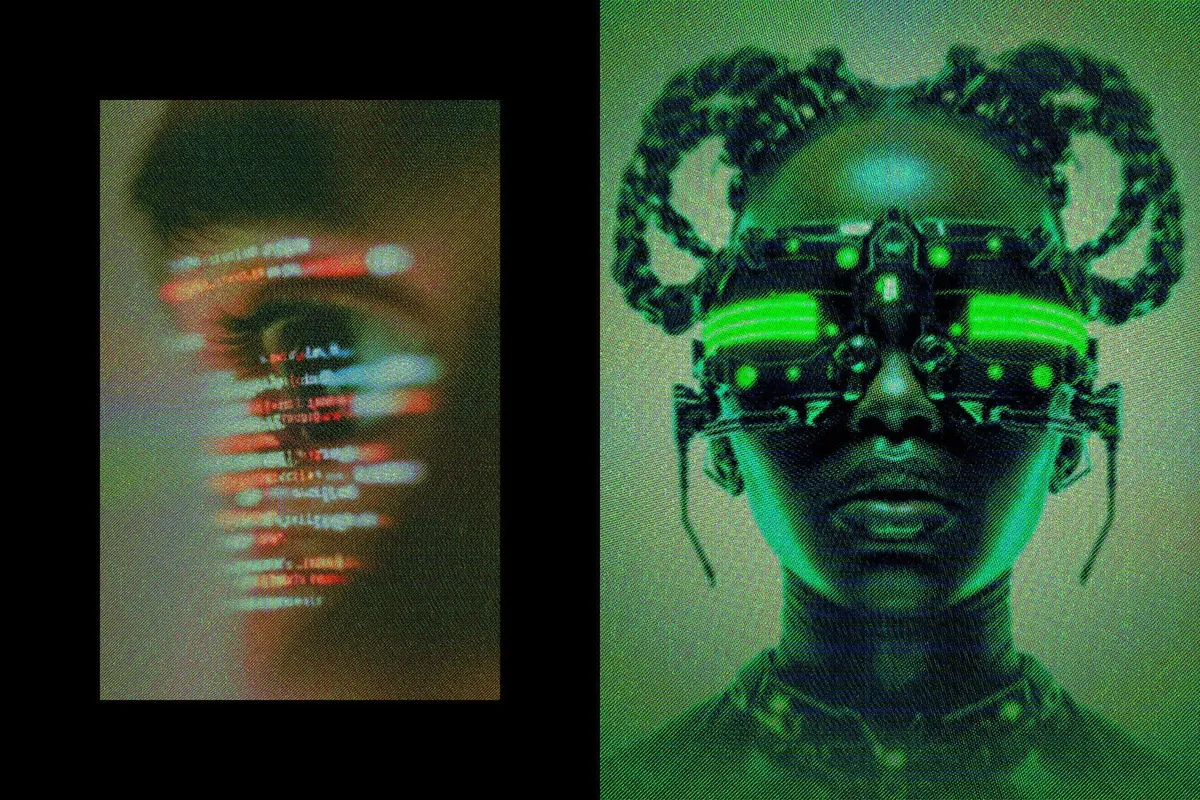 Matrix CRT Photo Effect