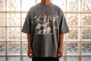 T-Shirt Mockup with Glass Blocks