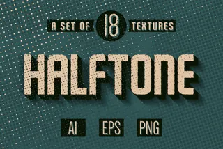 Halftone Textures Collection