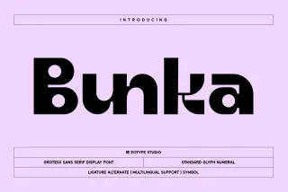 Bunka - Modern Geometric Sans Serif Font