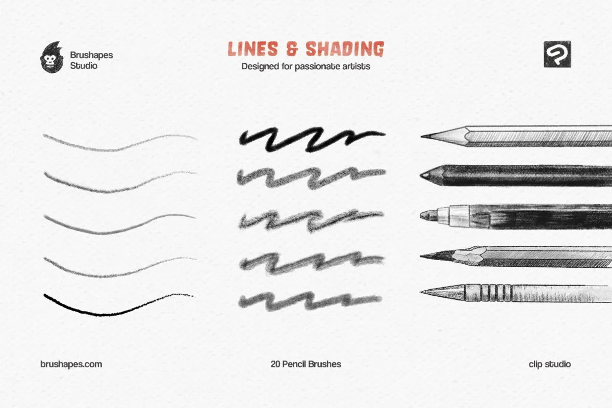 Pencil Party Clip Studio Brushes