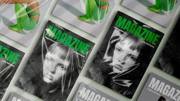 Plastic Sleeve A4 Magazines Mockup