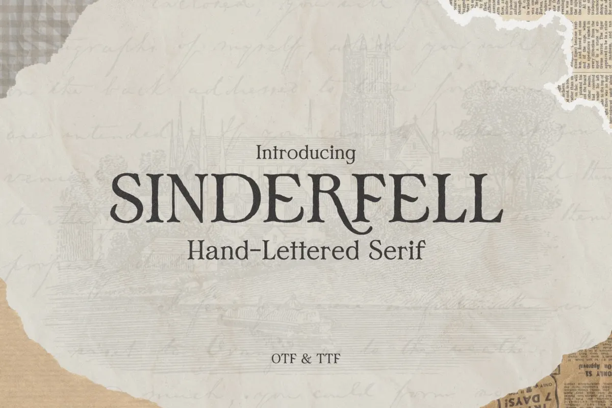 Sinderfell - Vintage Editorial Serif Font