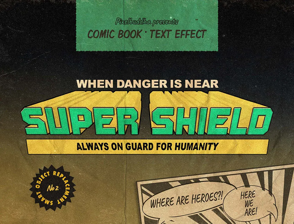 Vintage Comics Text Effects