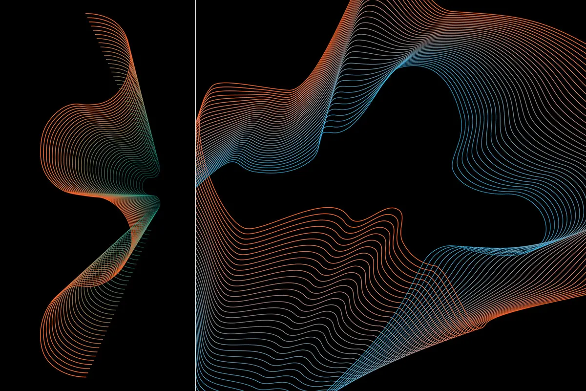 Abstract Twirls Elements Pack