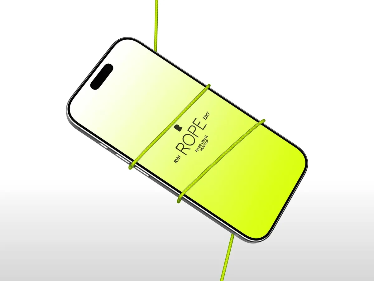 iPhone 16 Pro Mockup Rope Series