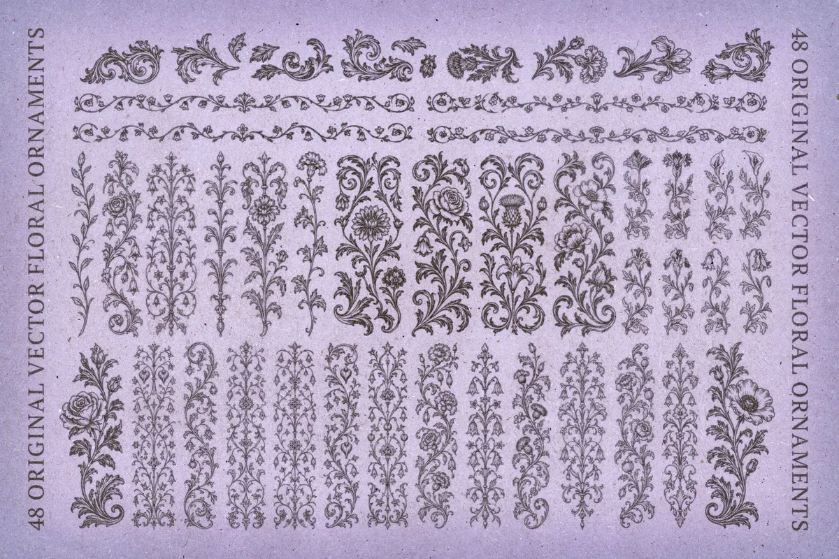 Floral Gothic Ornaments