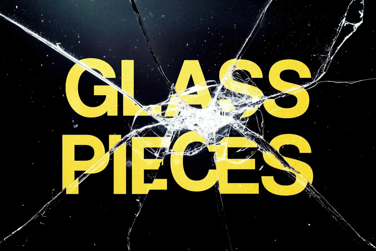 Broken Glass Text Effect