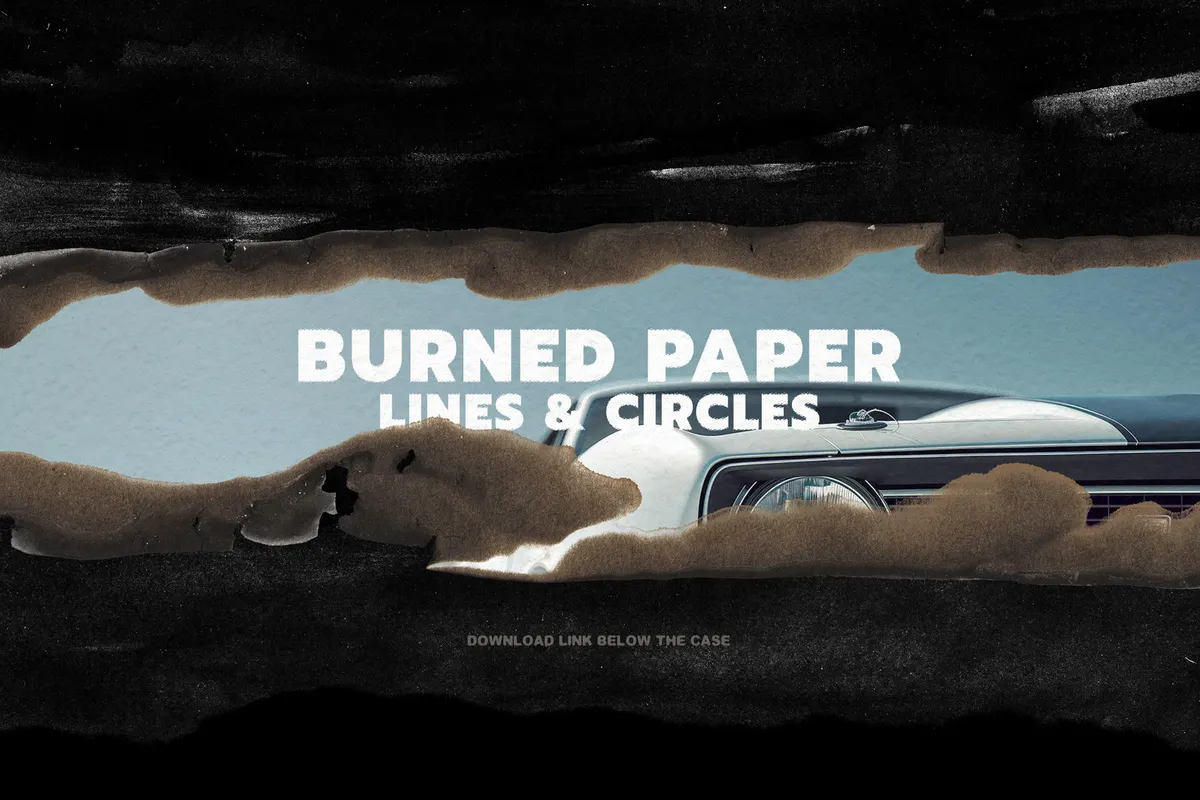 Burned Paper Lines & Circles