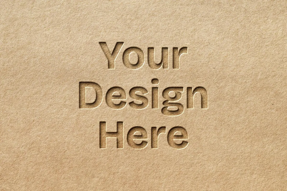 Craft Cut Out Paper Mockup