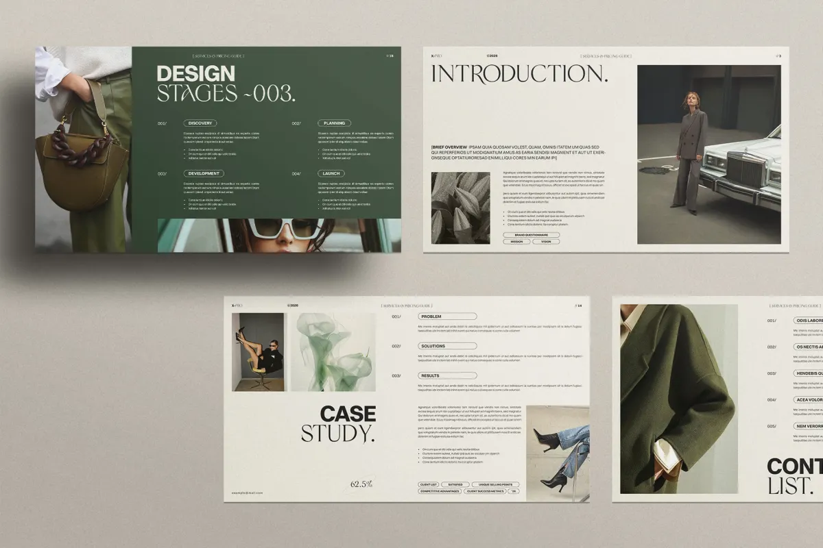 Services and Pricing Guide Presentation Template