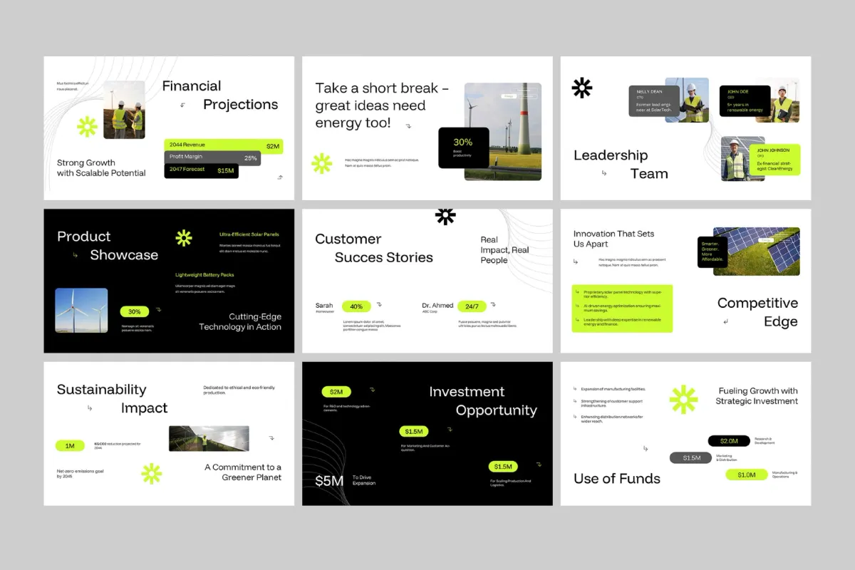 Energy Solution Keynote Template