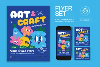 Art & Craft Workshop Flyer