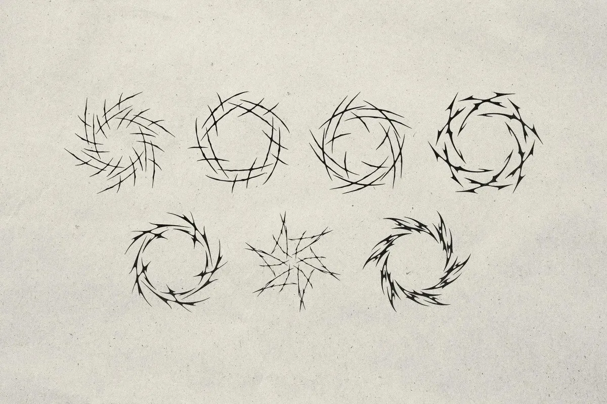 Modern Tribal Vector Shapes