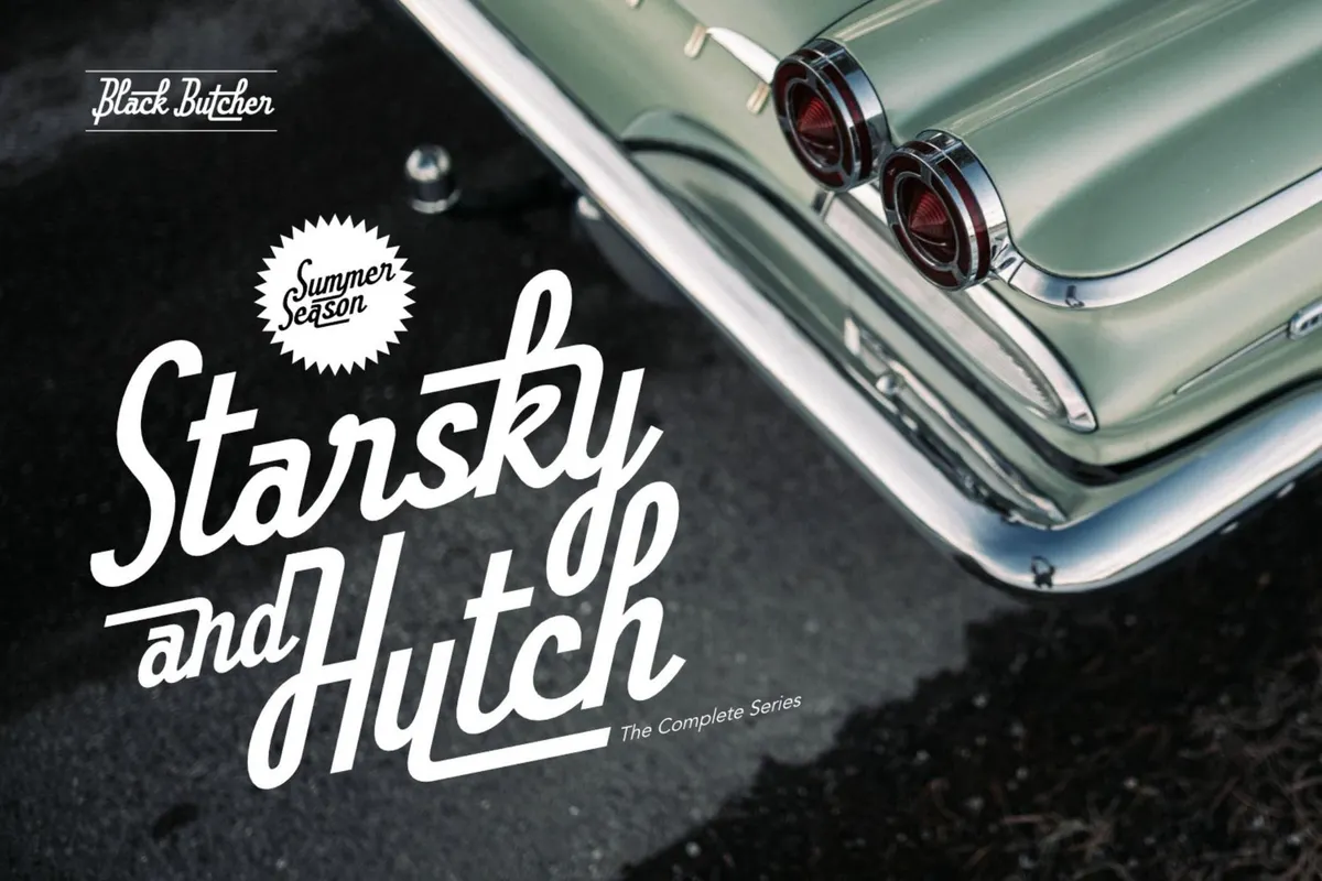 Black Butcher - Retro Car Font