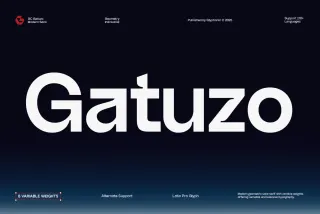 GC Gatuzo - Geometric sans