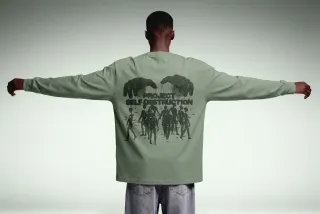 Back Print Longsleeve Mockup
