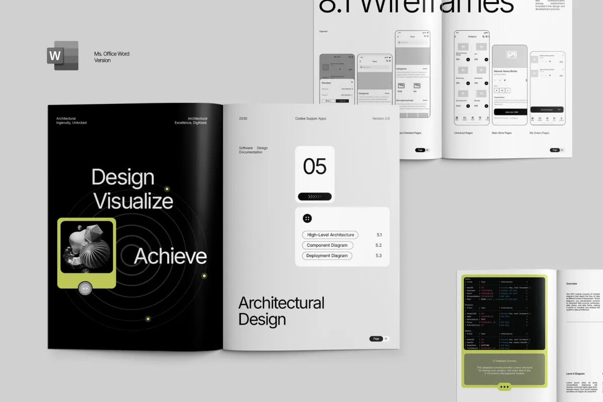 Software Documentation Template Word - SDIH