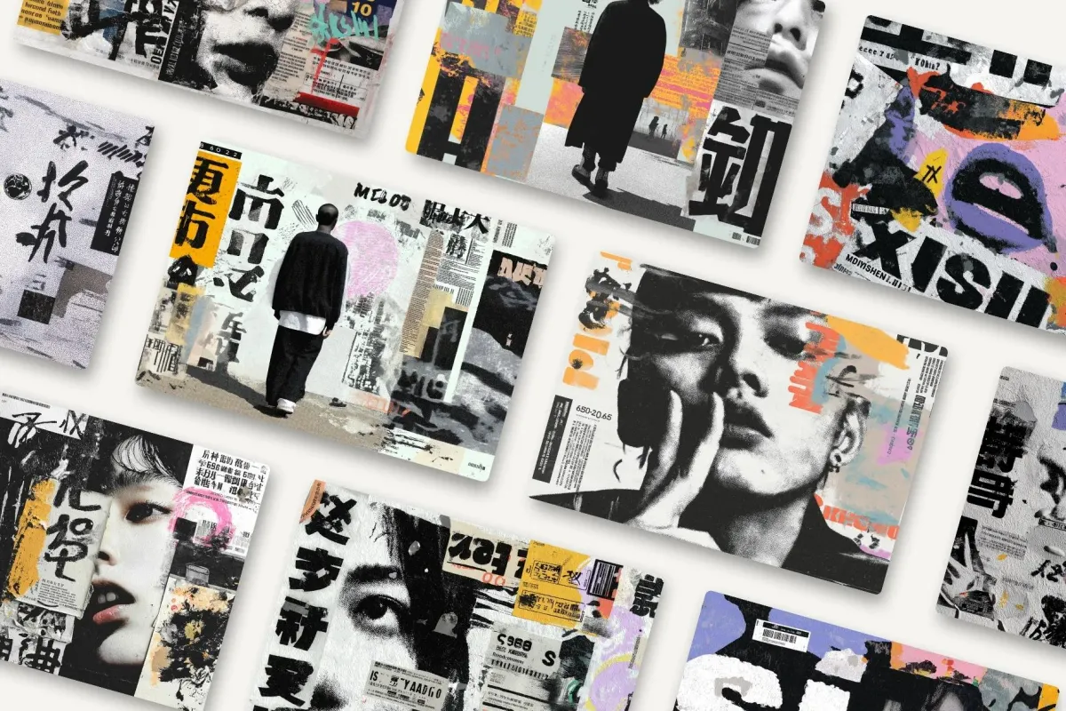 70 Aesthetic Japanese Collage Backgrounds