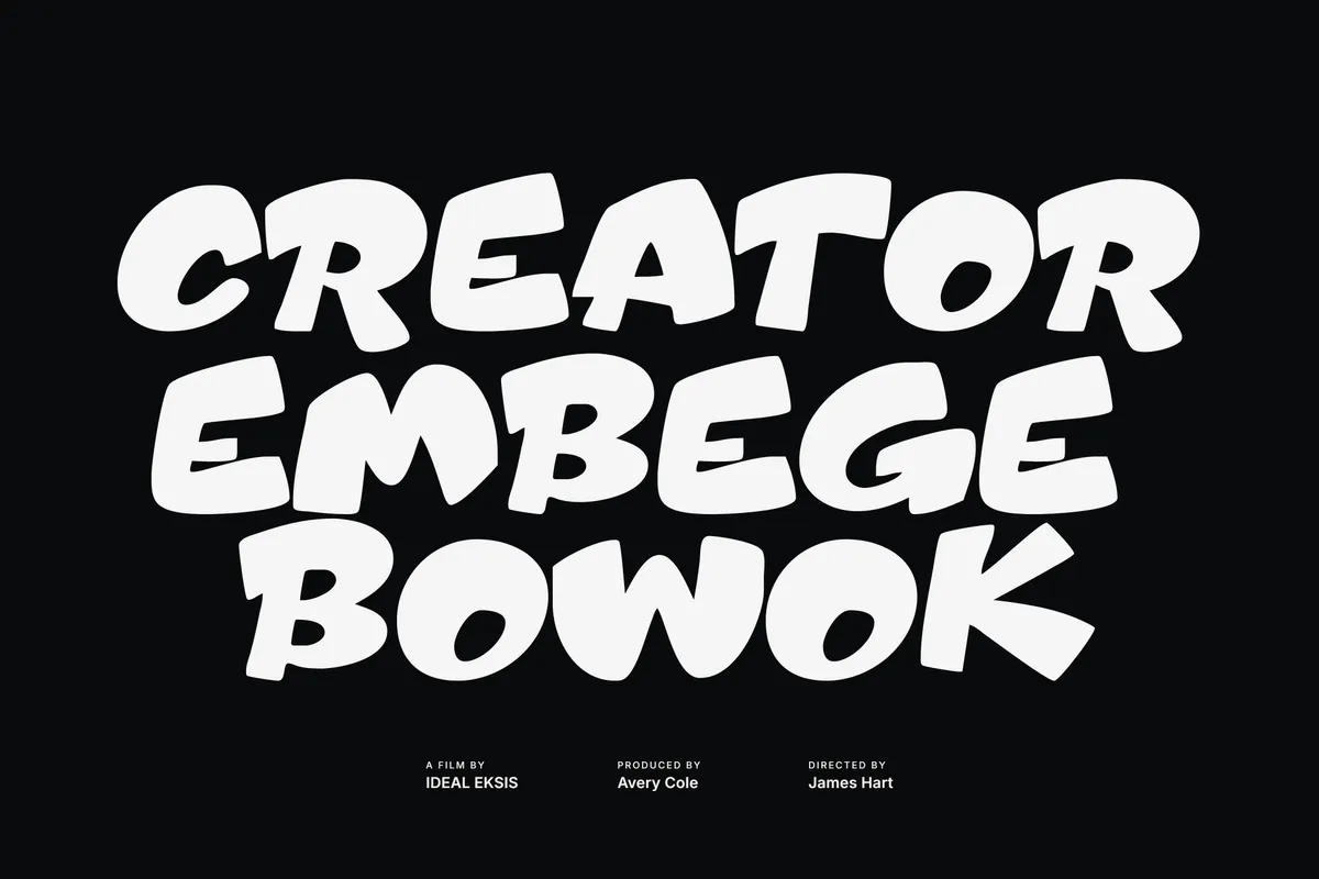 Boom Bink - Playful Comic Display Typeface