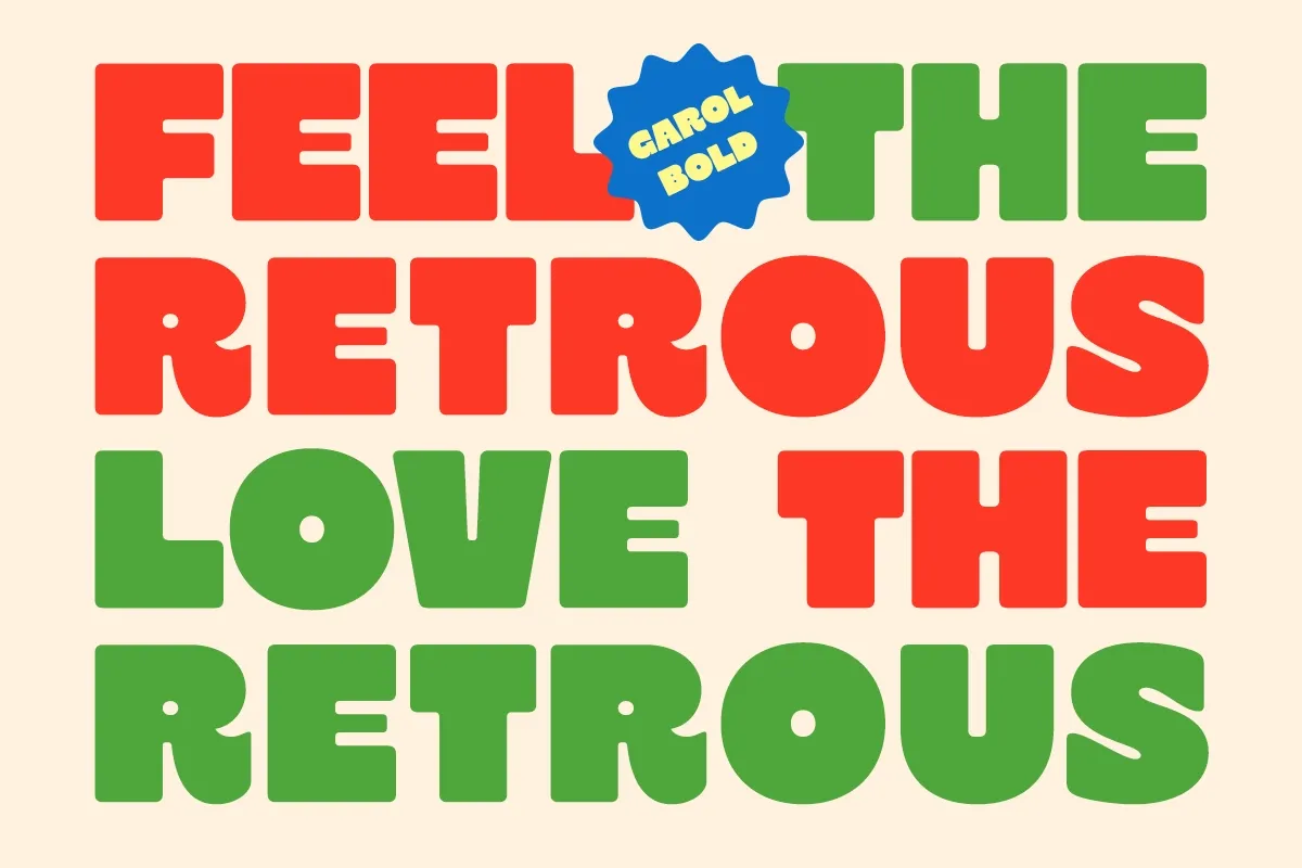 Garol — Playful Bold Retro Display Font