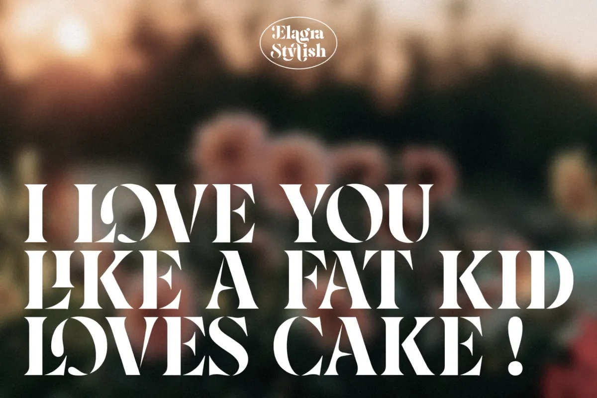 Elagra — Elegant Stencil Serif Font