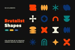 Brutalist Vector Shapes
