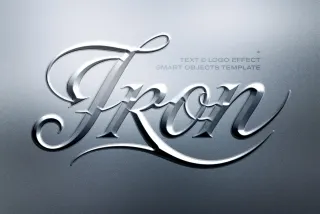 Metal Emboss Text Effect