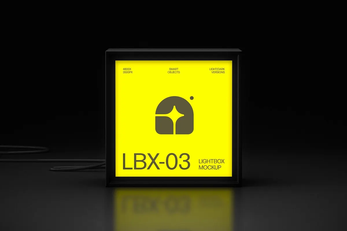 Original Lightbox Signage Mockup