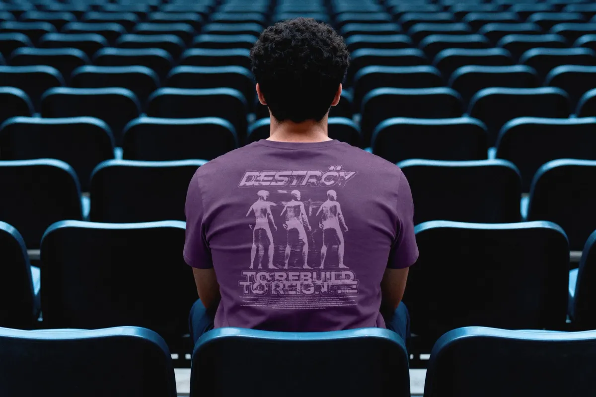 Back View T-shirt Mockup