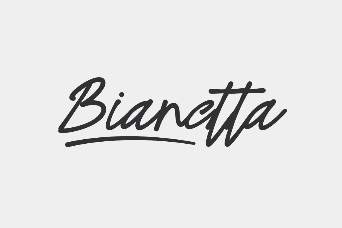 Bianetta - Modern Script Font