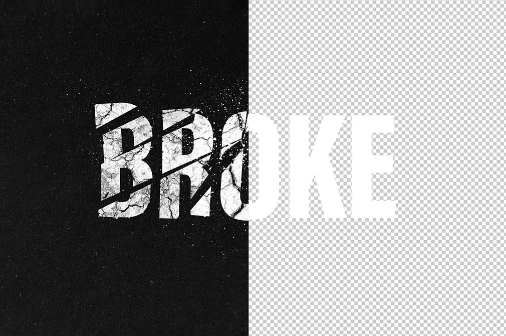 Broken Text Effect