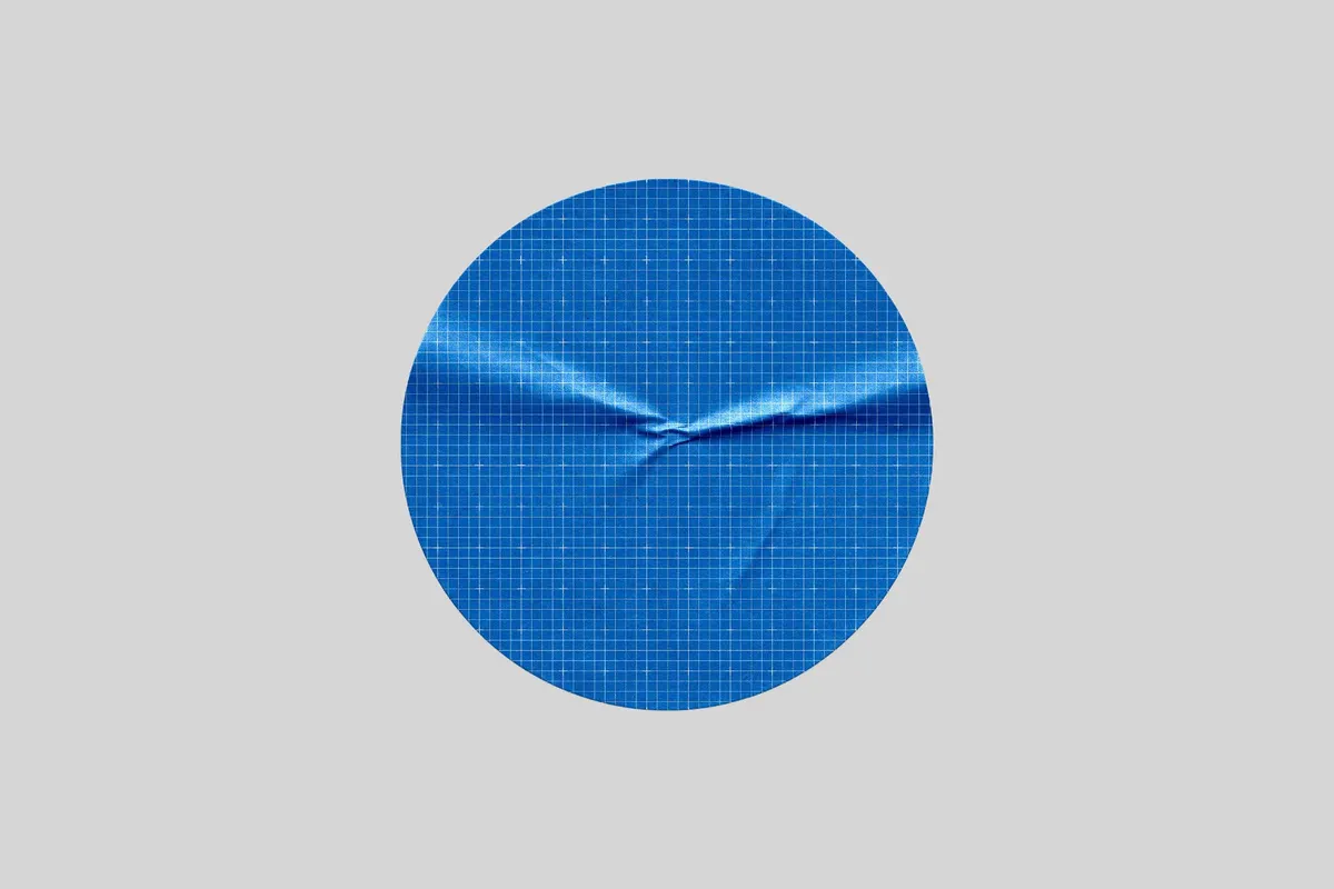 Round Paper Sticker Mockup