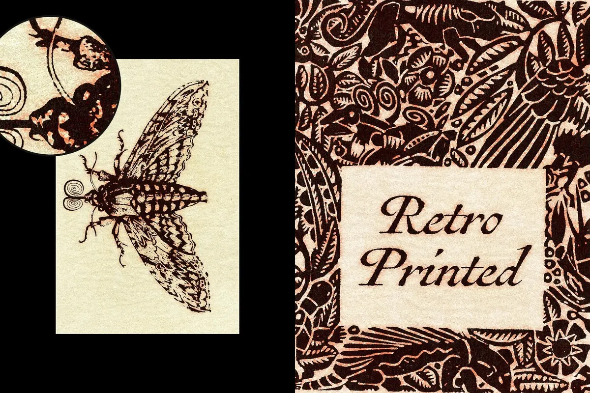 Vintage Grunge Paper Print