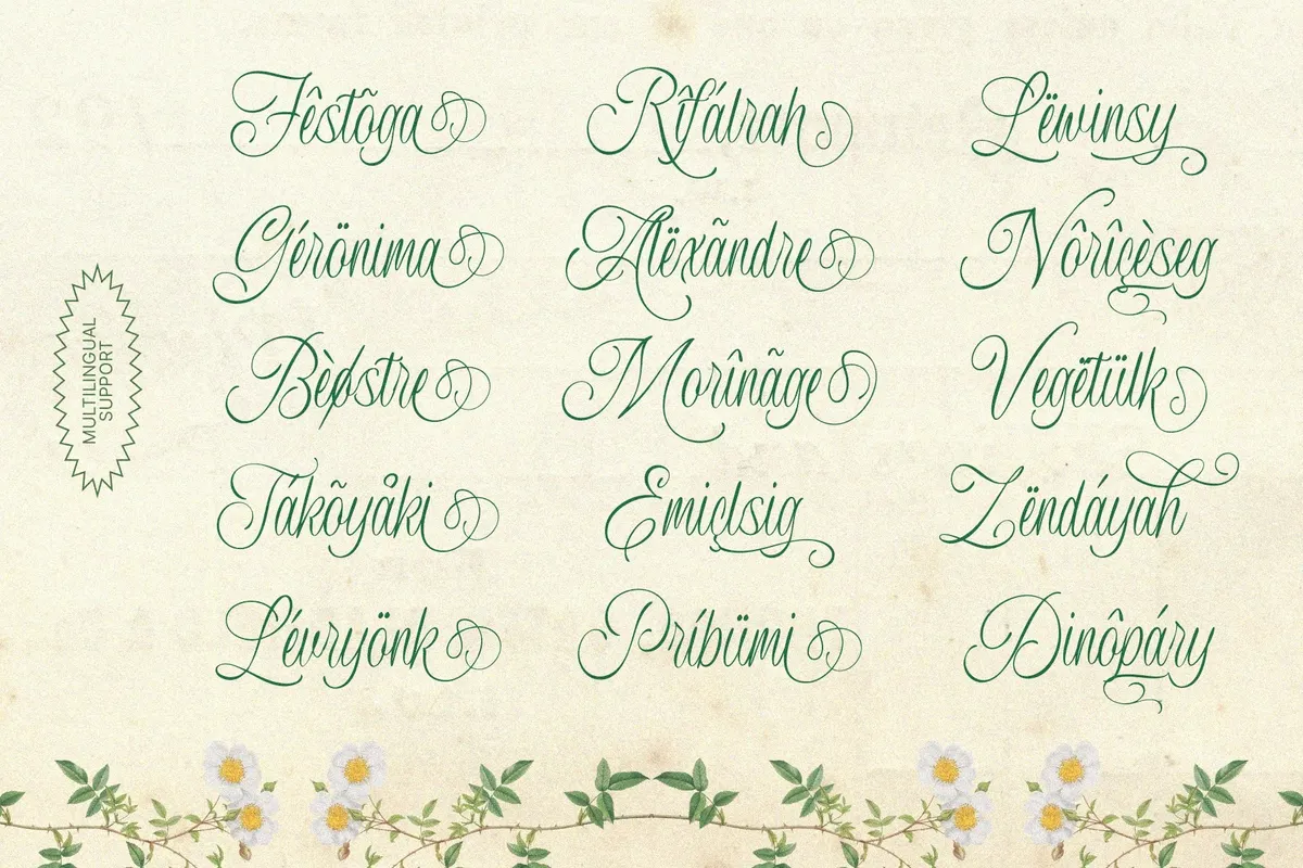 MAULIEDA REMIGHE — Elegant Wedding Script Font