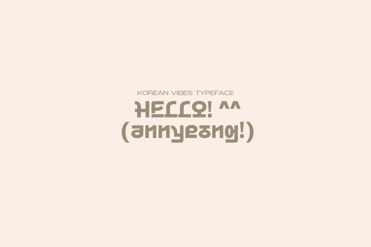 Korean Strawberry Milk - Hangul-Inspired Y2K Font