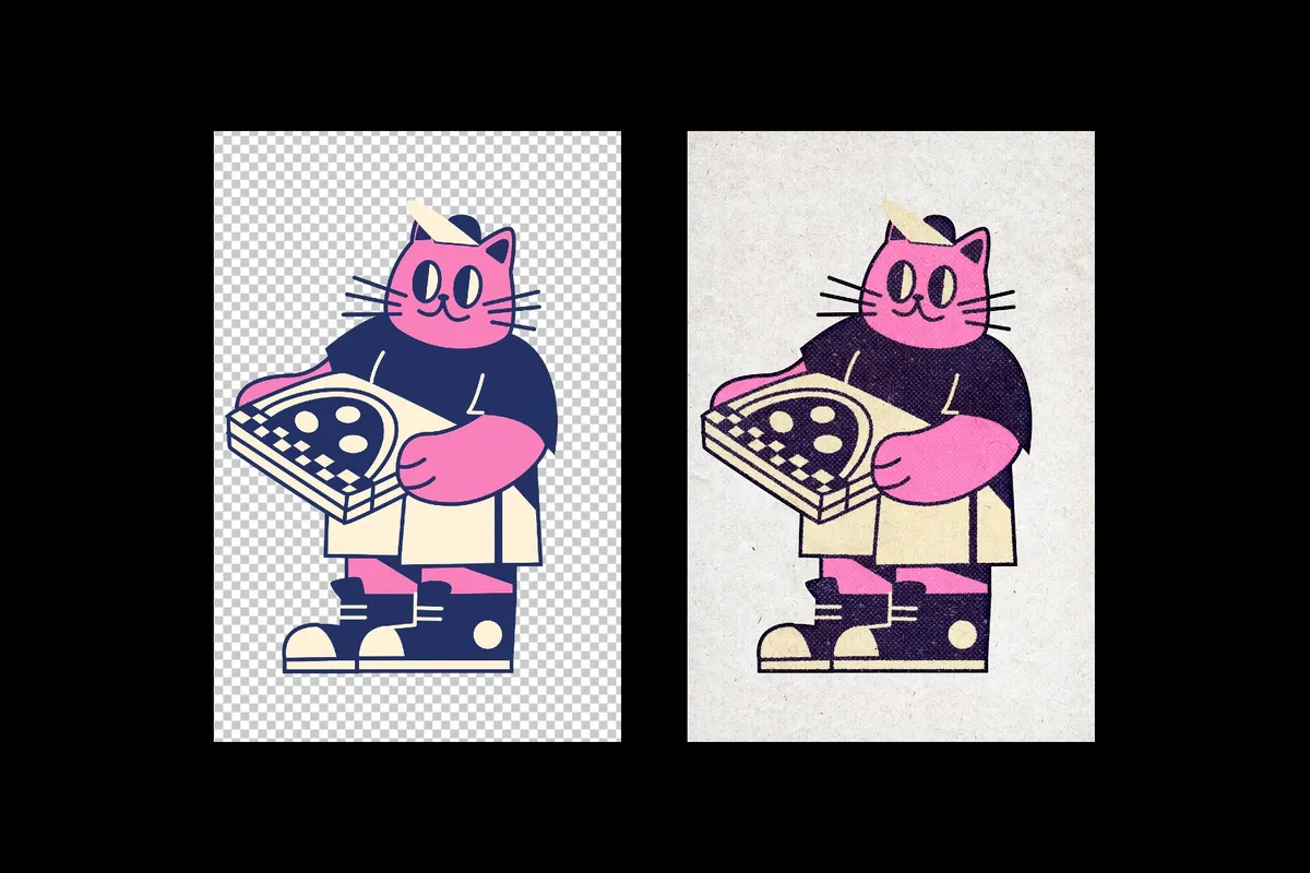 Halftone Print Text Effect for Posters