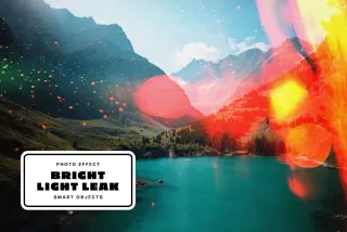 Bright Light Leak Photo Effect