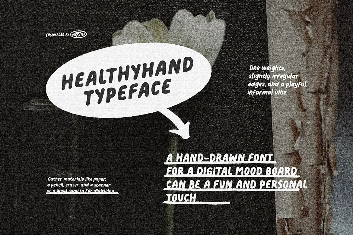 Healthy Hand - Bold Handwritten Display Font