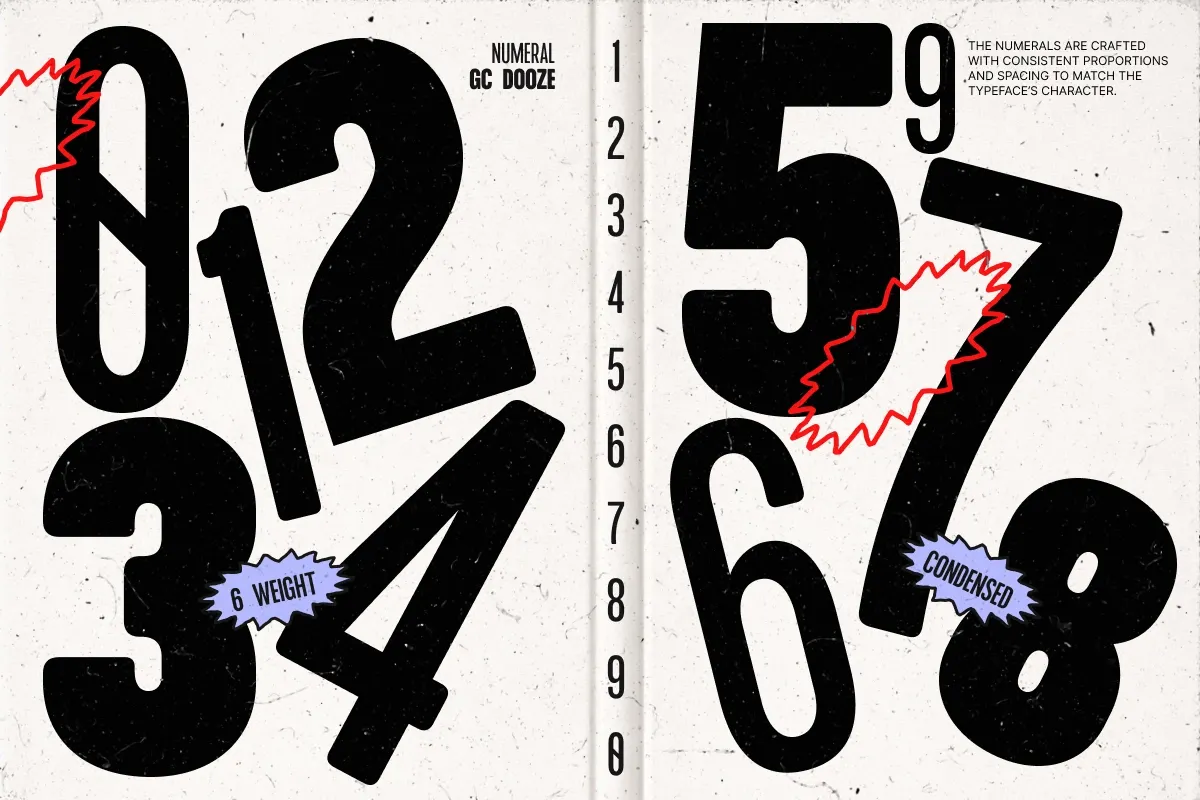 GC Dooze - Variable Condensed Display Font