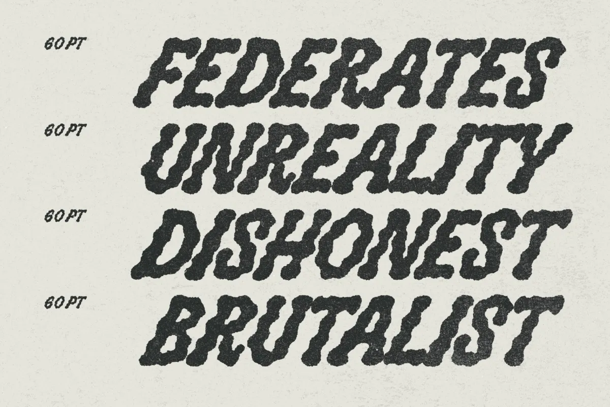 Bloobies –  Distressed Hand Drawn Display Font