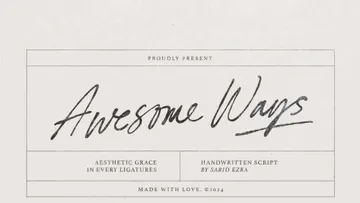 Awesome Ways — Ligature Script