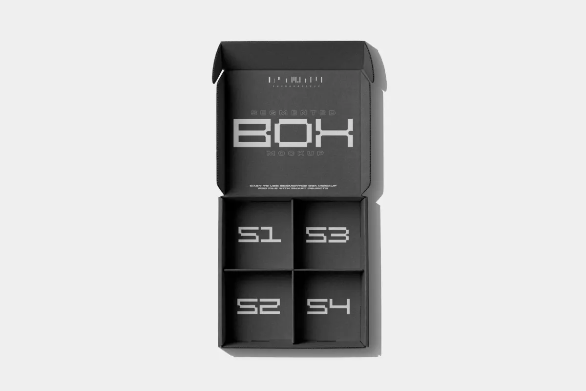 Segmented Box Mockup