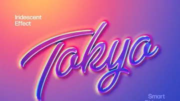 Gradient Holo Text & Logo Effect