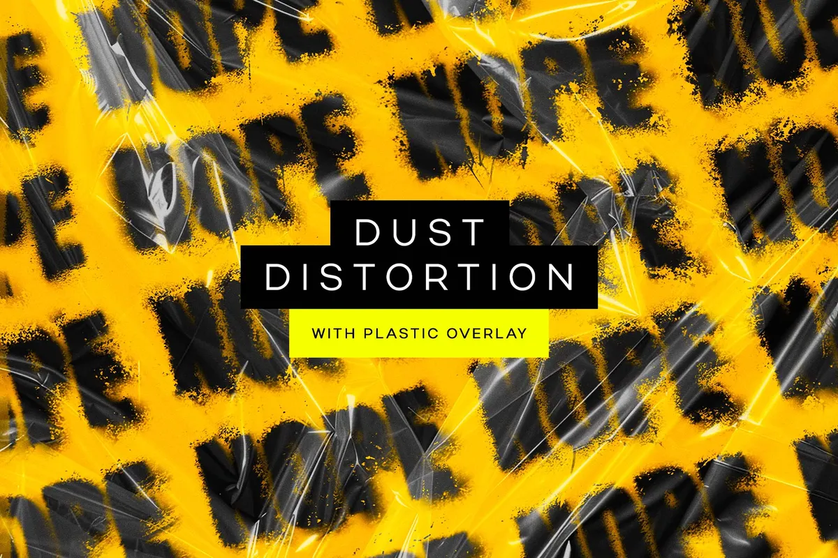 Dust Distortion Text Effect