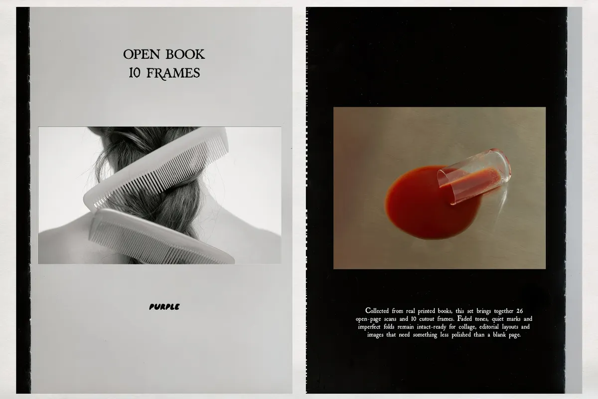 Open Book Paper Scans & Frames