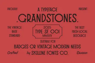 Grandstones - Vintage Modern Font